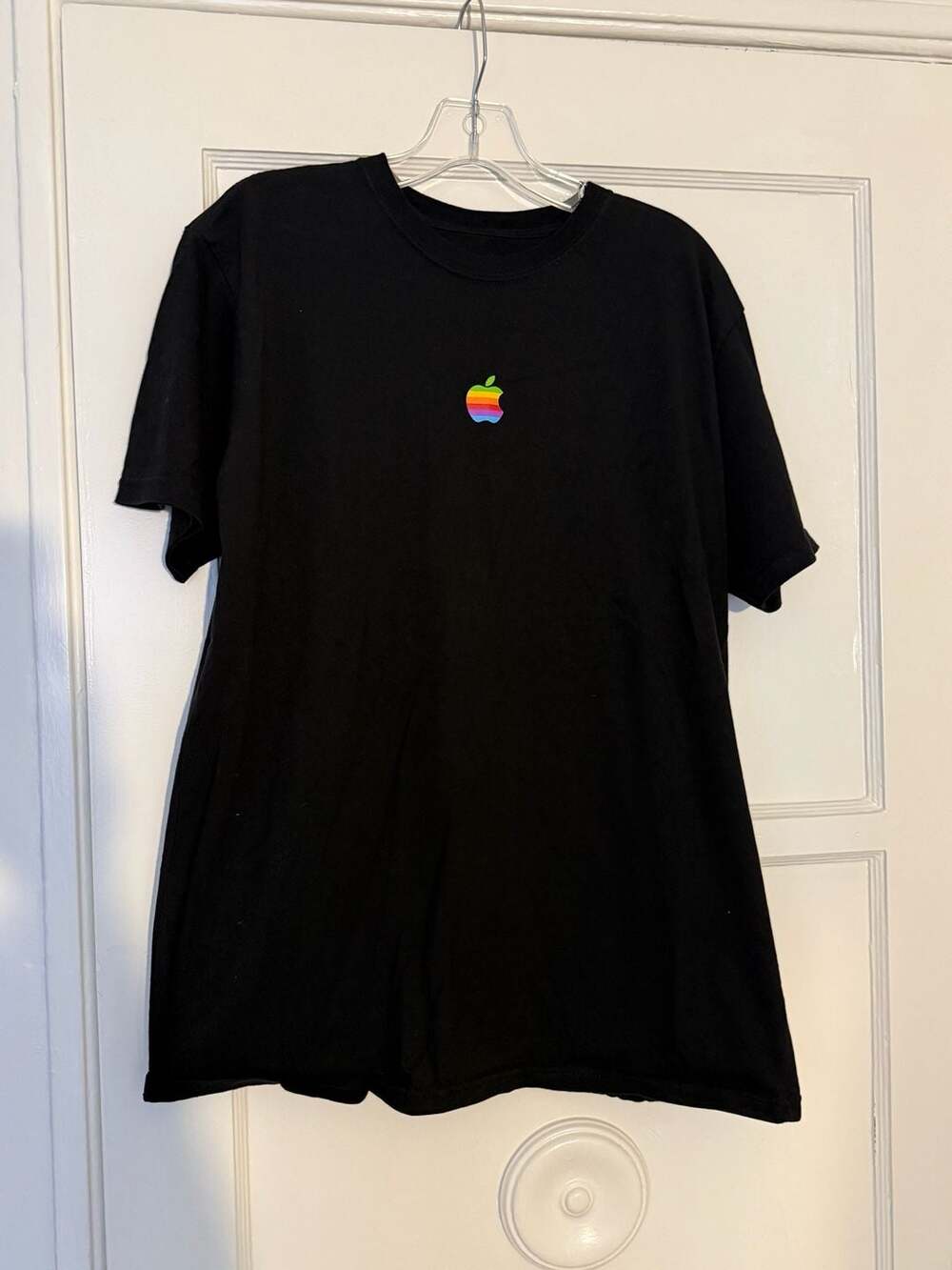 Apple Park Visitor Center Rainbow Logo T-Shirt Black